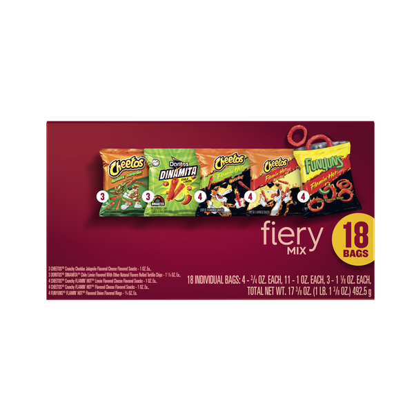 Frito Lay Fiery Mix Variety Pack