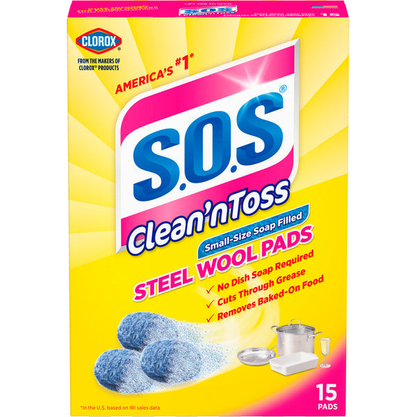 S.O.S. Clean ‘n Toss Steel Wool Soap Pads