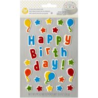 Wilton Happy Birthday Icing Decorations, 0.8 oz.️