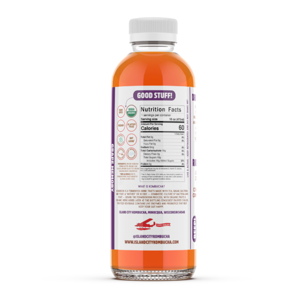 Island City Kombucha Organic Grape Kombucha