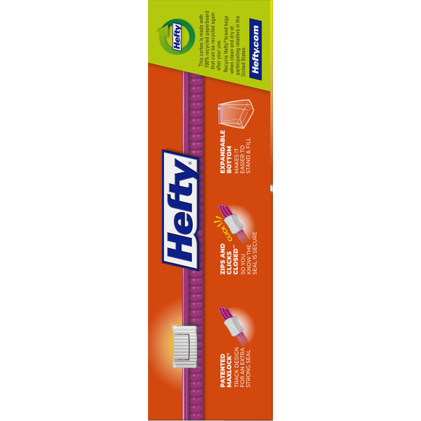 Hefty Quart Storage Slider Bags Value Pack