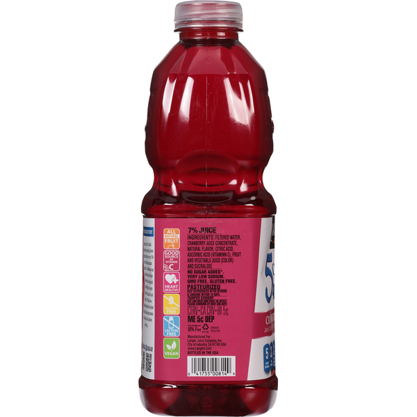 Langers Juice Cocktail, from Concentrate, No Sugar Added, Cranberry