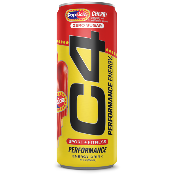 C4 Energy Performance Energy Drink, Carbonated, Cherry Popsicle