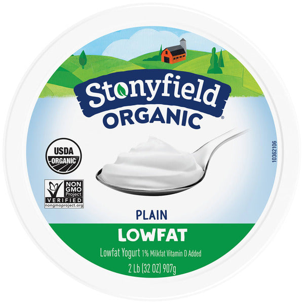 Stonyfield Organic Lowfat Yogurt Plain