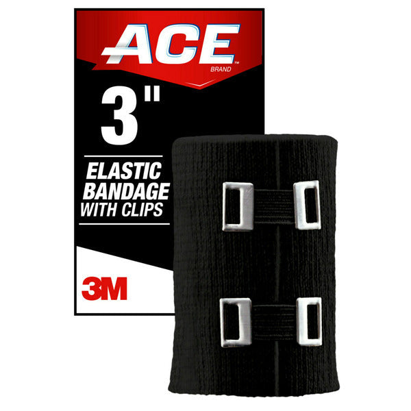 ACE Brand Elastic Bandage with Metal Clips, 3 in.