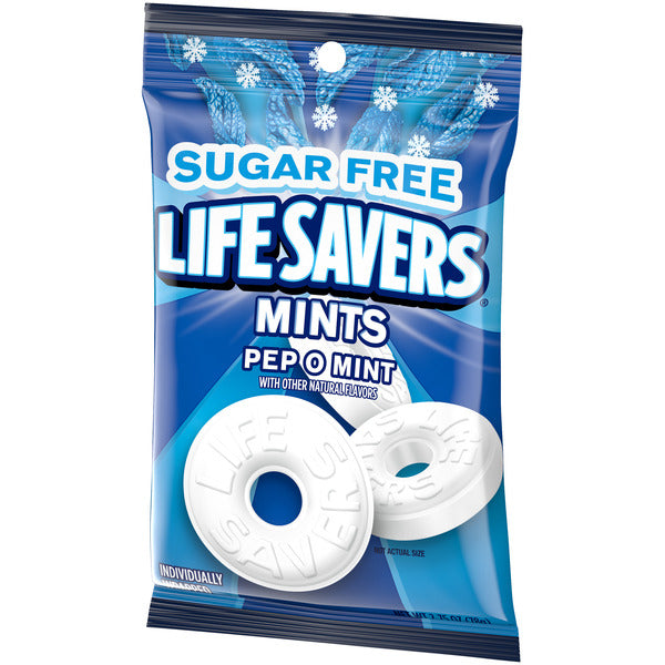 Life Savers PepOMint Sugar Free Breath Mints Hard Candy Blue