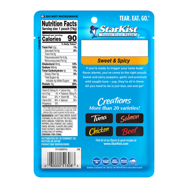 StarKist Tuna Creations Sweet and Spicy Pouch