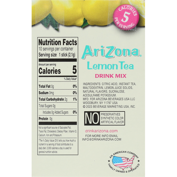 AriZona Lemon Tea Drink Mix