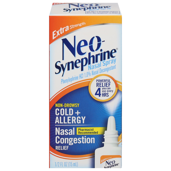 Neo-Synephrine Nasal Spray, Extra Strength, Non-Drowsy, Cold + Allergy