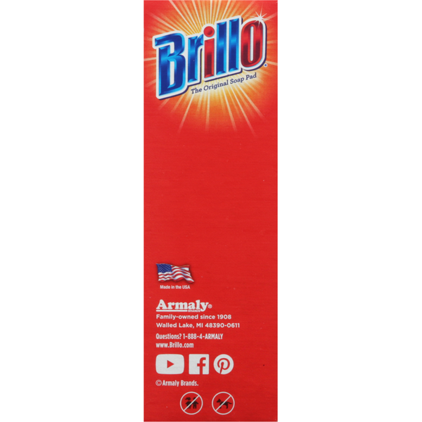 Brillo Soap Pads, Steel Wool, Lemon
