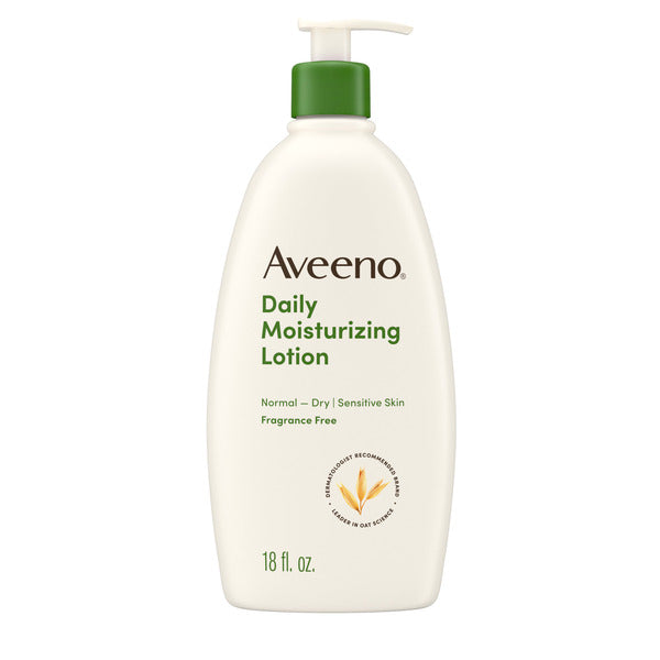 Aveeno Daily Moisturizing Body Lotion with Oat for Dry Skin, 18 fl. oz
