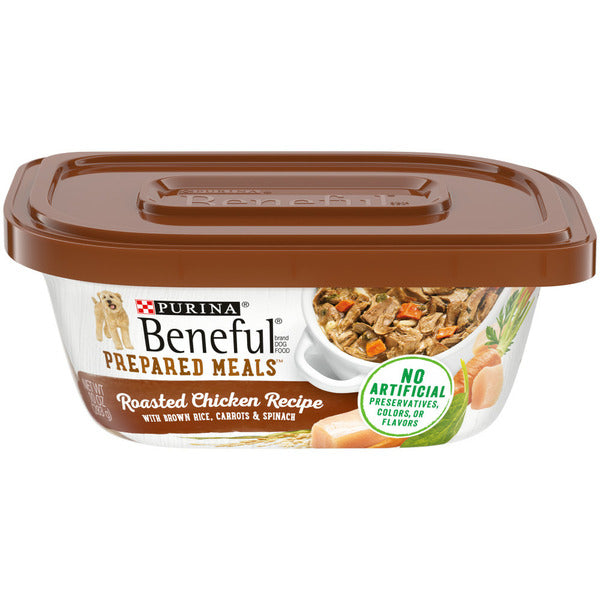 Purina Beneful High Protein, Wet Dog Food With Gravy, Prepared Meals Roasted Chicken Recipe