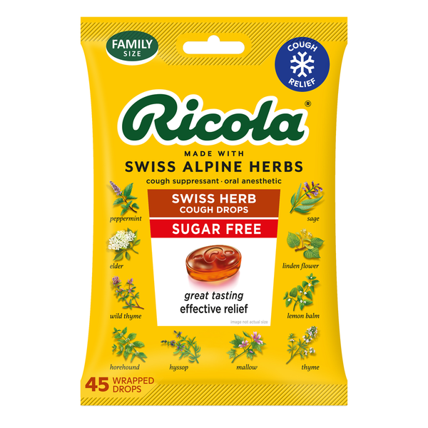 Ricola Sugar Free Swiss Herb Cough Drops