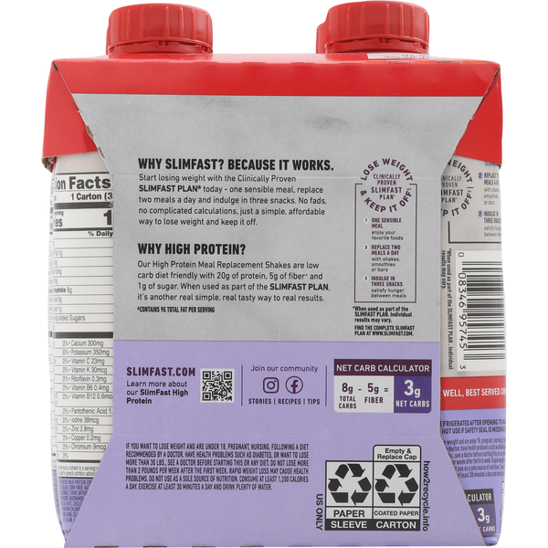 SlimFast Coffee House Caramel Latte Meal Replacement Shake