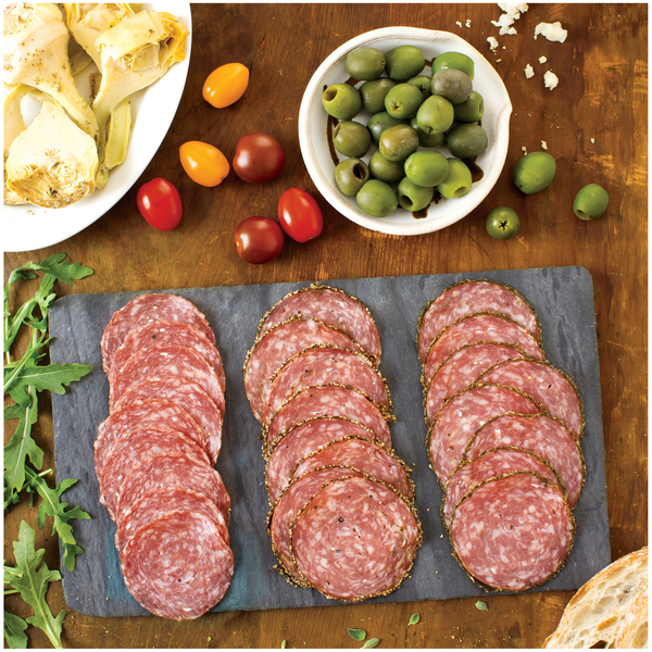 Applegate Natural Uncured Genoa Salami Trio Sliced