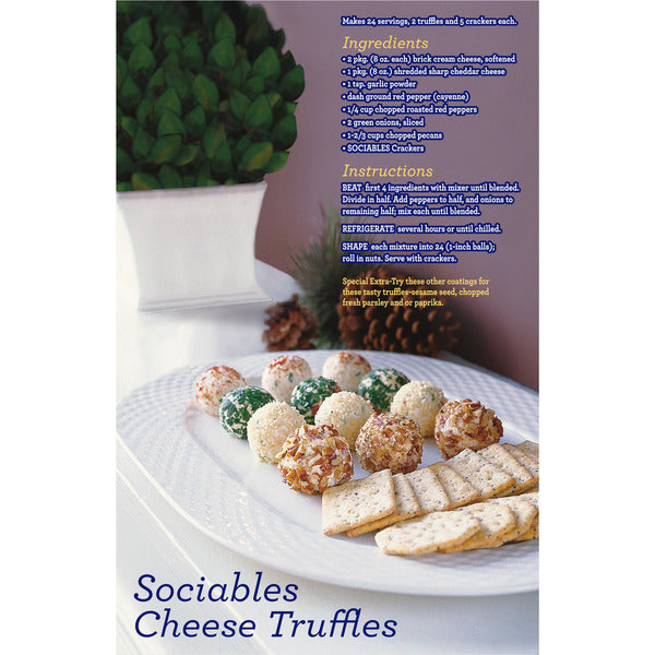 SOCIABLES Sociables Baked Savory Crackers Party Snacks
