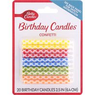 Betty Crocker Birthday Candles, Confetti, 2.5 Inch️