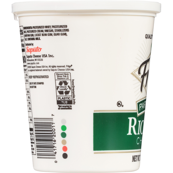 Frigo Ricotta Cheese, Part-Skim
