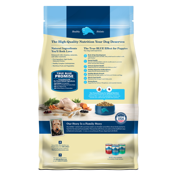 Blue Buffalo Life Protection Formula Natural Puppy Dry Dog Food, Chicken and Brown Rice DestGlow