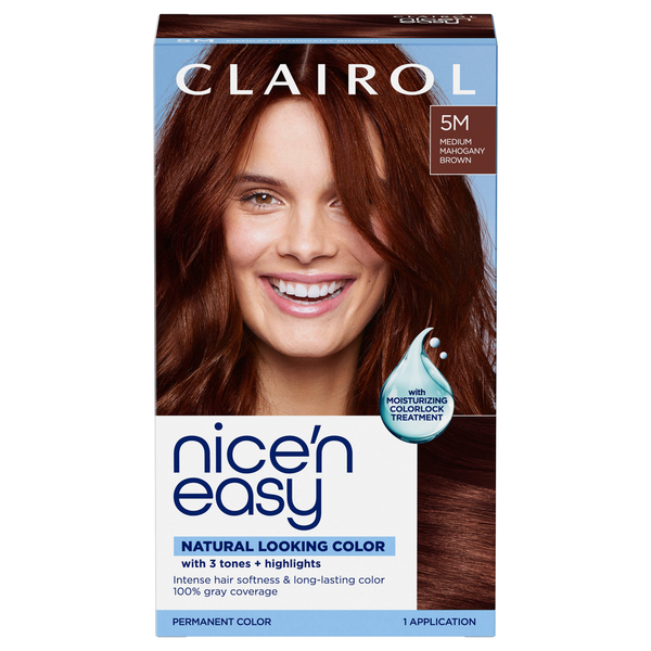 Nice’n Easy Medium Mahogany Brown 5M Permanent Hair Color
