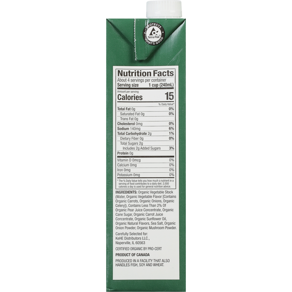 CADIA Broth, Organic, Low Sodium, Vegetable