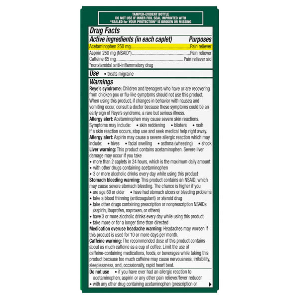 Excedrin Migraine Caplets