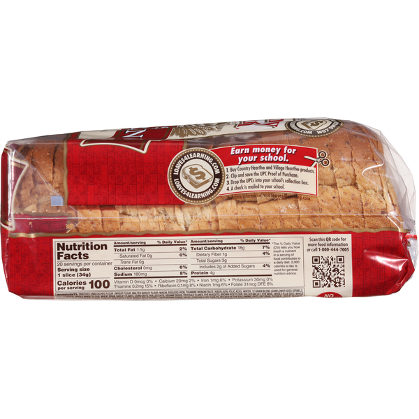 Country Hearth Bread,12 Grain, Dakota Style