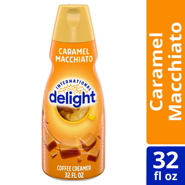 International Delight Coffee Creamer, Caramel Macchiato, Refrigerated Flavored Creamer, 32 FL OZ Bottle