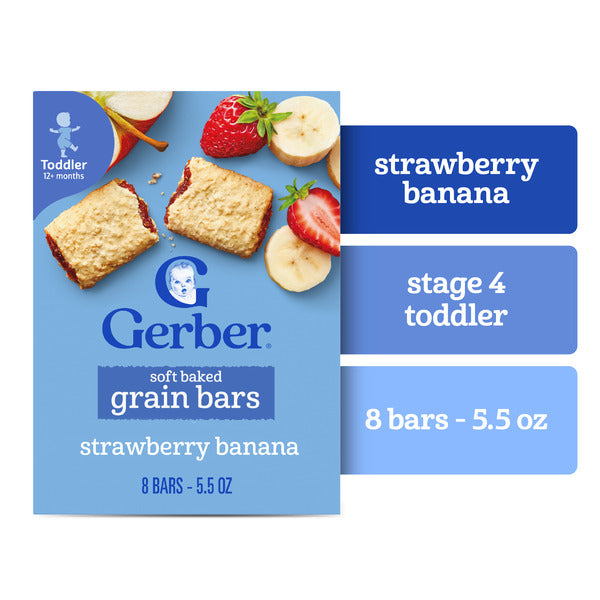 Gerber Snacks For Toddler Soft Baked Grain Bars