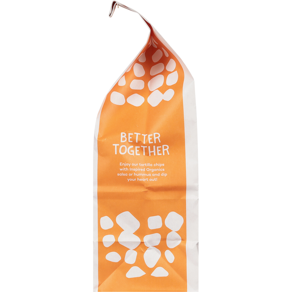 Inspired Organics Tortilla Chips, Salted, White Corn