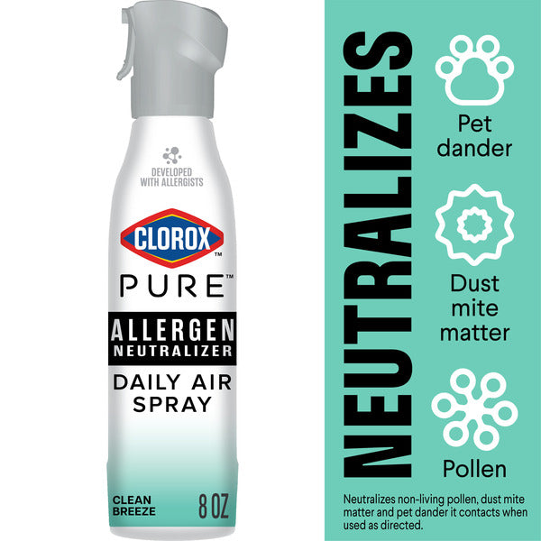 Clorox PURE Allergen Neutralizer Daily Air Spray, Clean Breeze