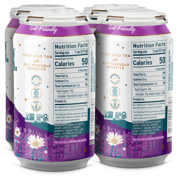 Brew Dr. Kombucha Organic Love, w/ Lavender Jasmine & Chamomile