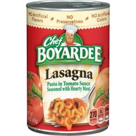 Chef Boyardee Lasagna in Tomato Sauce Seasoned wit...
️