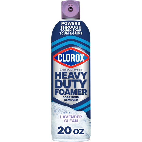 Clorox Heavy Duty Bathroom Foamer Soap Scum Remover, Lavender Clean