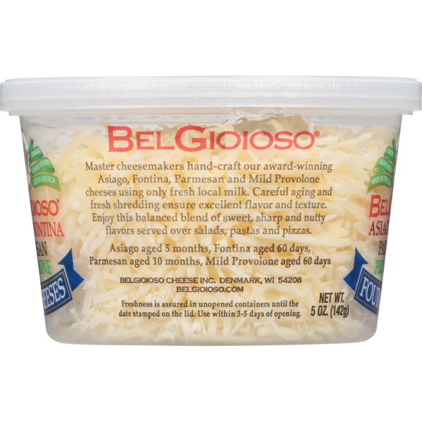 BelGioioso Freshly Shredded Cheese, Four Cheese