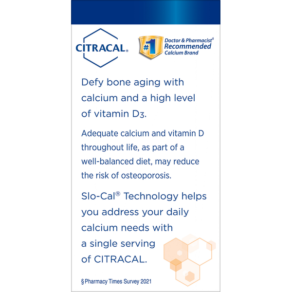 Citracal Calcium Supplement, +D3, 1200, Slow Release, Coated Caplets