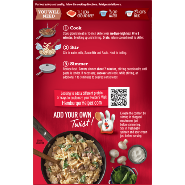 Hamburger Helper Deluxe Beef Stroganoff