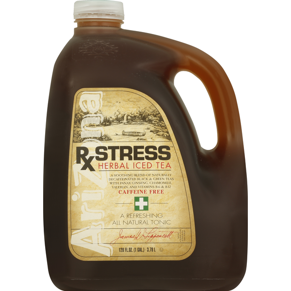 AriZona Rx Stress Herbal Iced Tea, Caffeine Free