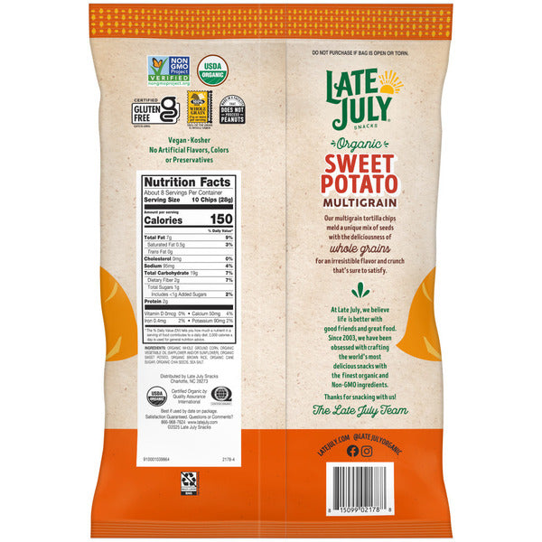 LATE JULY Snacks Sweet Potato Tortilla Chips