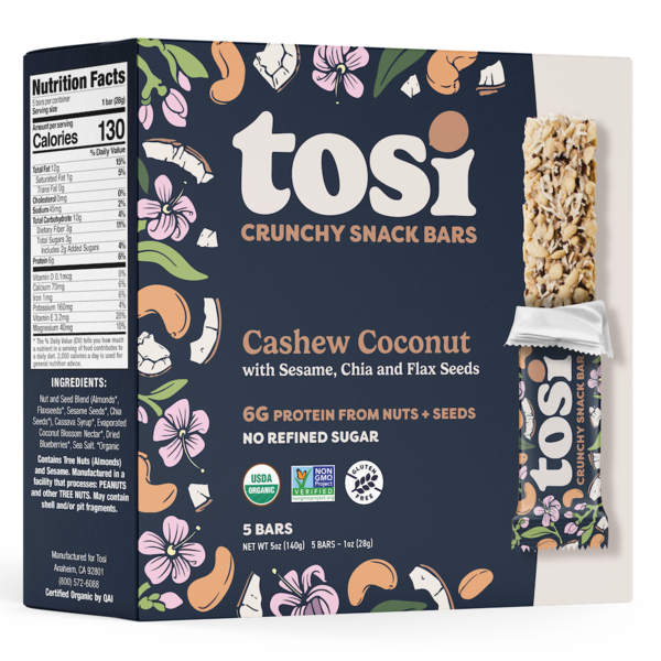 Tosi Cashew Coconut Snack Bar