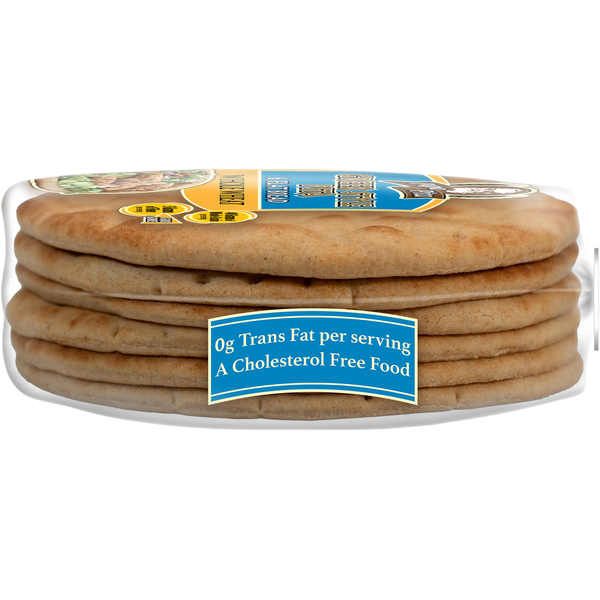 Papa Pita Whole Wheat Greek Style Pita Flat Bread