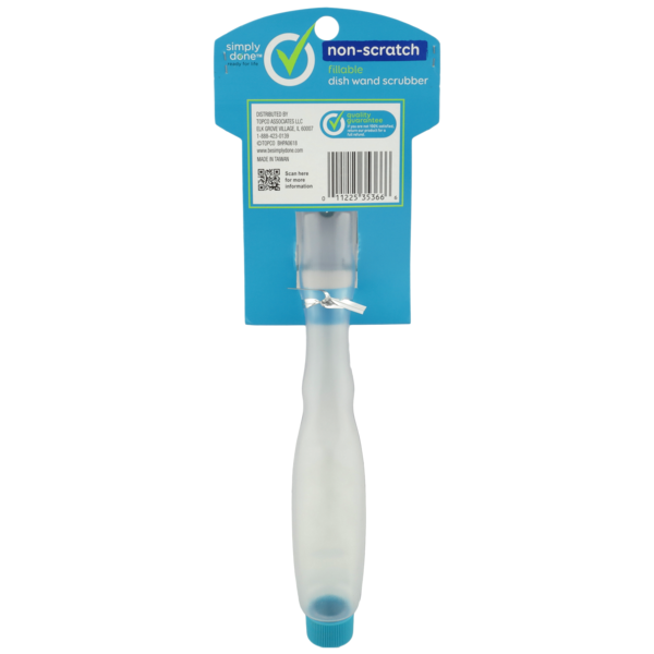 Simply Done Non-Scratch Fillable Dish Wand Scrubber