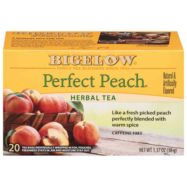 Bigelow Perfect Peach, Caffeine Free Herbal Tea
