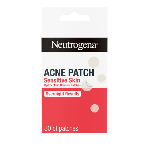 Neutrogena Acne Patches for Sensitive Skin, 2 Sizes, 30 Ct