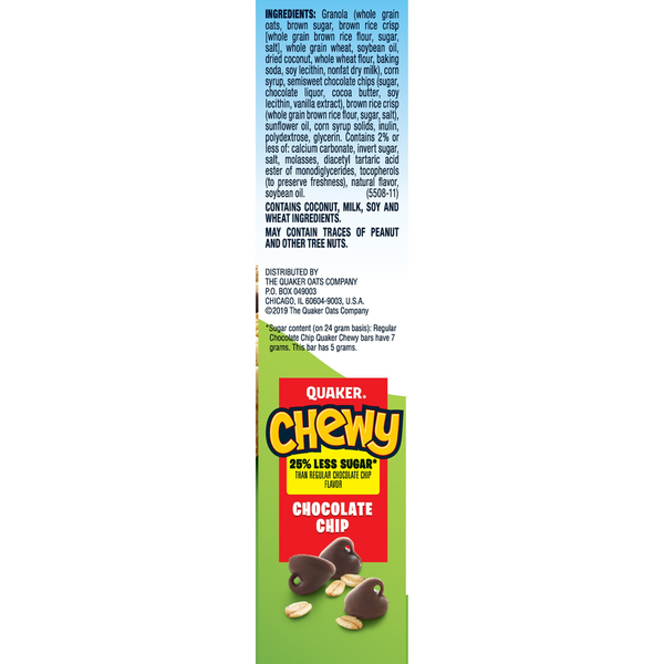 Quaker Granola Bars, Chocolate Chip