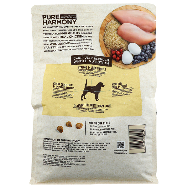 Pure Harmony Super Premium Chicken & Rice Recipe Dog Food