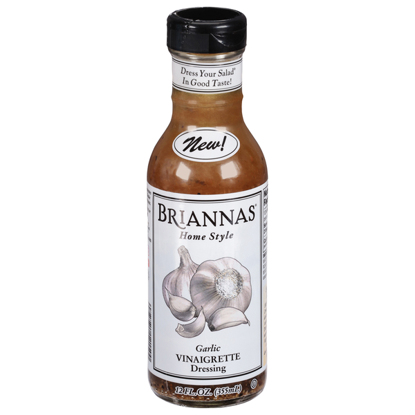 BRIANNAS Vinaigrette Dressing, Garlic, Home Style