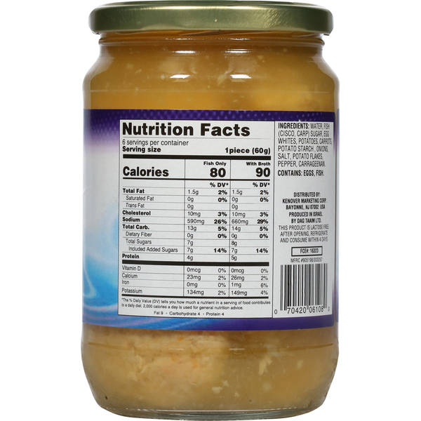 Rokeach Gefilte Fish, Gourmet, Sweet