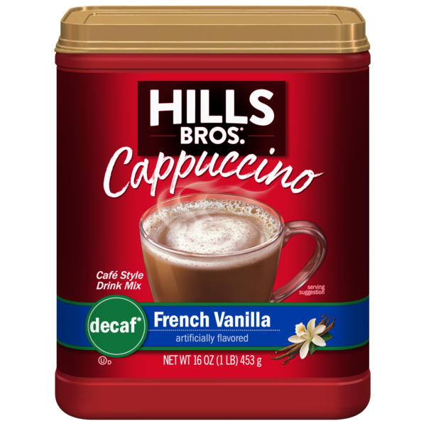 Hills Bros. Drink Mix, French Vanilla, Decaf