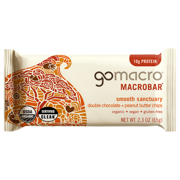 GoMacro Double Chocolate + Peanut Butter Chips MacroBar